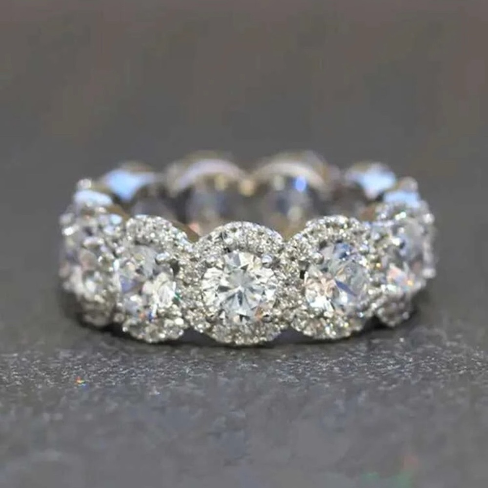 BRIDAL WEDDING ENGAGEMENT RING - Picture 4 of 8